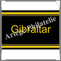 ETIQUETTE Autocollante - PAYS - GIBRALTAR (Pays Gibraltar)