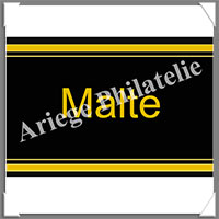 ETIQUETTE Autocollante - PAYS - MALTE (Pays Malte)