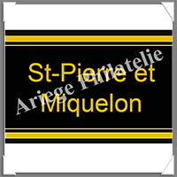 ETIQUETTE Autocollante - PAYS - ST-PIERRE et MIQUELON (Pays St-Pierre et Miquelon)