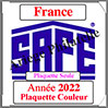 FRANCE 2022 - Plaquette COULEUR de l'Année (PL22) Safe