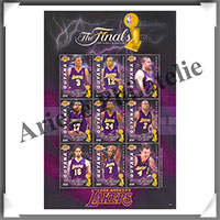 Guyana - Anne 2009 - N5989  5997 - NBA - LOS ANGELES Lakers - The Finals