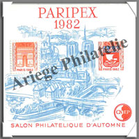PARIPEX - 1982 -  Salon Philatlique de PARIS - Type 1 (CNEP N3)