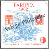 PARIPEX - 1982 -  Salon Philatlique de PARIS - Type 2 (CNEP N3A)