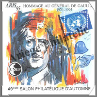 DE GAULLE - 1995 -  Salon Philatlique de PARIS (CNEP N21)
