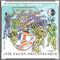 FOOTBALL Surcharg - 1998 -  Bloc Spcial COUPE du MONDE (CNEP N27)