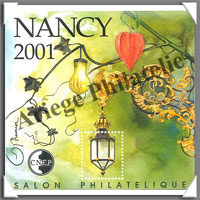 NANCY - 2001 -  Salon Philatlique de NANCY (CNEP N33)