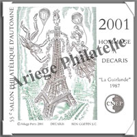 DECARIS - 2001 -  Salon Philatlique de PARIS (CNEP N34)