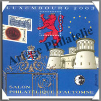 LUXEMBOURG - 2003 -  Salon Philatlique de PARIS (CNEP N39)