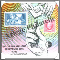 TIMBRE GRAVE - 2005 -  Salon Philatlique de PARIS (CNEP N44)