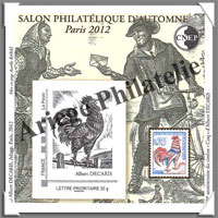 PARIS - 2012 -  Salon Philatlique de PARIS (CNEP N62)