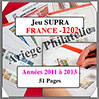 FRANCE - Jeu SC - 2011 à 2013 - Avec Pochettes (SC XIV ou 1202) Yvert et Tellier