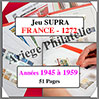 FRANCE - Jeu SC - 1945 à 1959 - Avec Pochettes (SC II ou 1272) Yvert et Tellier