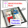 Pages Régent SUPRA Simple Face - 2 Poches Verticales - Paquet de 5 Pages (12850) Yvert et Tellier