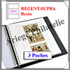 Pages Régent SUPRA Simple Face - 3 Poches - Paquet de 5 Pages (12923) Yvert et Tellier