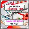 FRANCE - Jeu SC - 1849 à 2022 - Avec Pochettes (SCF ou 1295) Yvert et Tellier