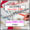 FRANCE - Jeu SC - Blocs CNEP - 1980 à 1991 - Avec Pochettes (1304) Yvert et Tellier