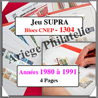 FRANCE - Jeu SC - Blocs CNEP - 1980  1991 - Avec Pochettes (1304)