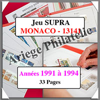 MONACO - Jeu SC - 1991  1994 - Avec Pochettes (13141)