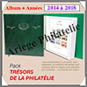 FRANCE - Pack SC - TRESORS de la PHILATELIE - Années 2014 à 2018 + ALBUM - Avec Pochettes (132321) Yvert et Tellier