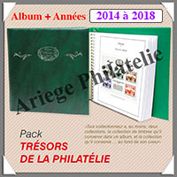 FRANCE - Pack SC - TRESORS de la PHILATELIE - Annes 2014  2018 + ALBUM - Avec Pochettes (132321)