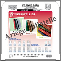 FRANCE - Jeu SC - Anne 2020 - 2 me Semestre - Timbres Courants - Avec Pochettes (135403)