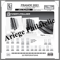 FRANCE - Jeu ALPHA - Anne 2021 - 1 er Semestre - Timbres Courants - Sans Pochettes (135890)