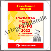 FRANCE - Pochettes YVERT (Hawid) - Anne 2022 - 1er Semestre - Pour Timbres Courants (136921)