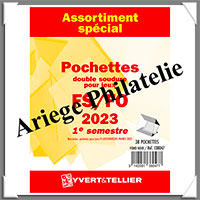 FRANCE - Pochettes YVERT (Hawid) - Anne 2023 - 1er Semestre - Pour Timbres Courants (138047)