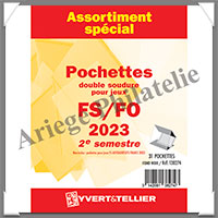 FRANCE - Pochettes YVERT (Hawid) - Anne 2023 - 2me Semestre - Pour Timbres Courants (138274)
