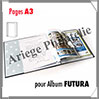 Pages FUTURA Plastique Transparent - A3 - Document Officiel Double - Paquet de 5 Pages (1611) Yvert et Tellier
