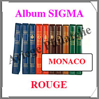 Reliure SIGMA - ROUGE - MONACO - Reliure avec Etui  (1729-6)