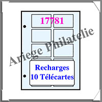 Pages FUTURA Plastique Transparent - T10 - 10 Tlcartes - Paquet de 5 Pages (17781)
