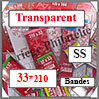 HAWID Bande Transparente : 33 mm - Simple Soudure (180338) Yvert et Tellier
