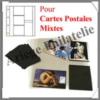 Album MIXTE pour CPA ou CPM - BLEU - Standard - AVEC 15 Feuilles (2000-1)