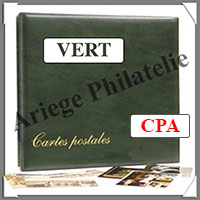 Album pour CPA - VERT- Modle Luxe - AVEC 15 Feuilles Panaches (2004-5)