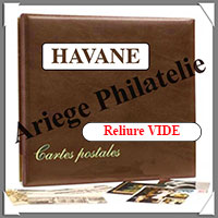 Reliure pour CPA ou CPM - HAVANE - Modle Luxe - VIDE (20041-3)