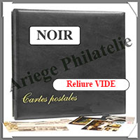Reliure pour CPA ou CPM - NOIRE - Modle Luxe - VIDE (20041-4)