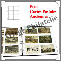 Album pour CPA - NOIR - Modle Luxe - AVEC 15 Feuilles Panaches (2004-4)