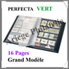 PERFECTA - 16 Pages NOIRES - VERT - Grand Modle (240325) Yvert et Tellier
