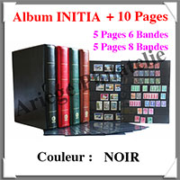Album INITIA - RELIURE + ETUI - Couleur NOIRE - Avec 10 Pages (244074)