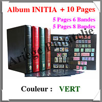 Album INITIA - RELIURE + ETUI - Couleur VERTE - Avec 10 Pages (244075)