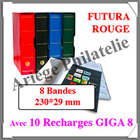 Reliure FUTURA - PACK avec 10 Recharges GIGA 8 - Reliure avec Etui  (27598)