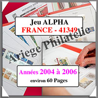 FRANCE - Jeu ALPHA - 2004  2006 - Sans Pochettes (41349)