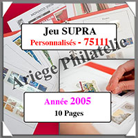 FRANCE - Jeu SC - Timbres Personnaliss - Anne 2005 - Avec Pochettes (75111)