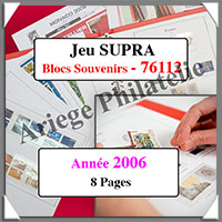 FRANCE - Jeu SC - Blocs Souvenirs - Anne 2006 - Avec Pochettes (76112)