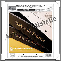 FRANCE - Jeu FS - Anne 2017 - Blocs Souvenirs - Sans Pochettes (770071)