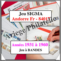 ANDORRE - Jeu SIGMA - 1931  1960 - Avec Bandes (84017)