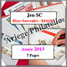 FRANCE - Jeu SC - Blocs Souvenirs - Année 2013 - Avec Pochettes (841120) Yvert et Tellier