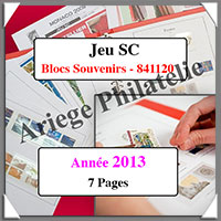 FRANCE - Jeu SC - Blocs Souvenirs - Anne 2013 - Avec Pochettes (841120)