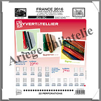 FRANCE - Jeu SC - Anne 2016 - 2 me Semestre - Timbres Courants - Avec Pochettes (870012)